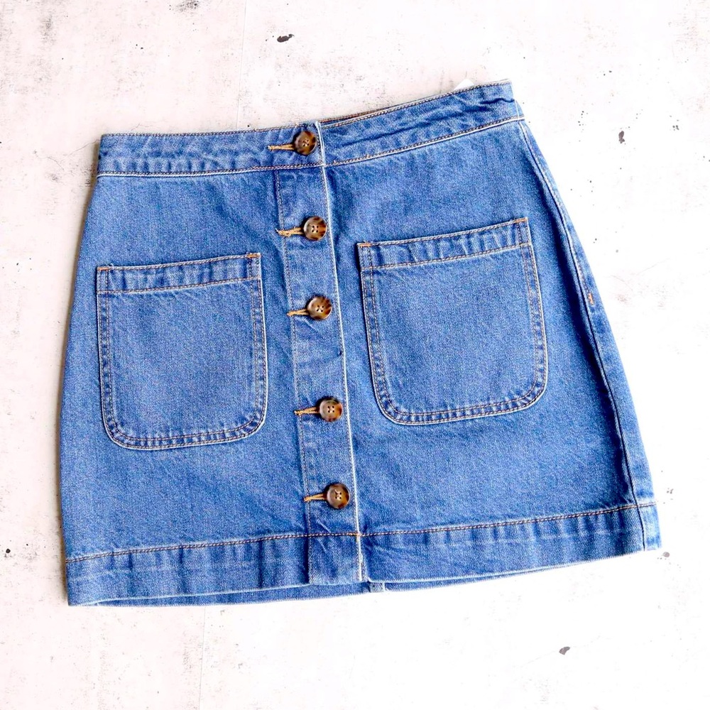 Free People Jean skirt